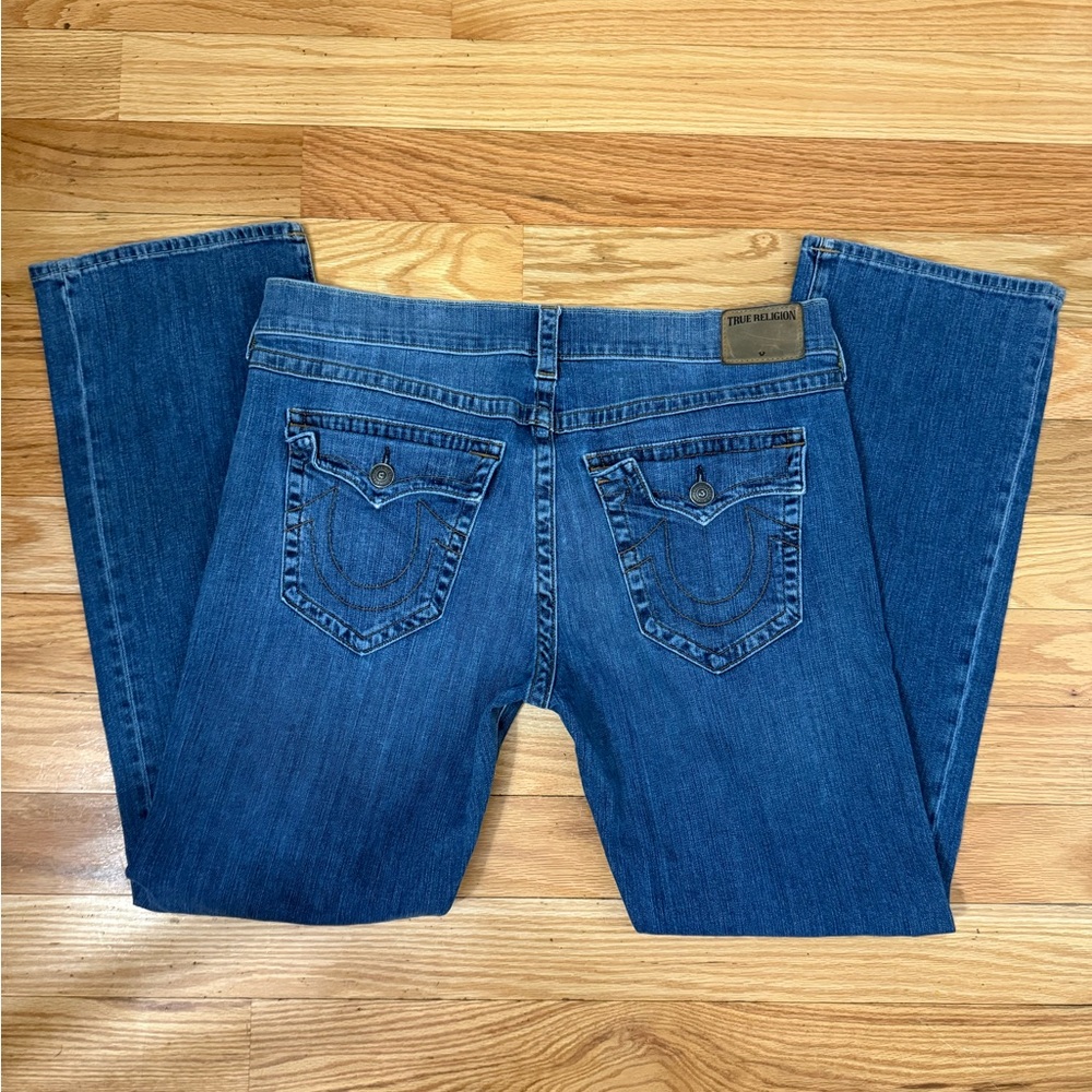 True Religion Women's Classic Blue Billy Boot Cut Jeans